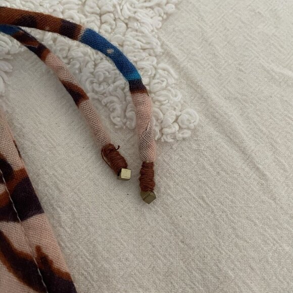 Love the Label Juliette Dress Size M Nude Floral Cotton Gauze Maxi Anthropologie - Picture 5 of 11